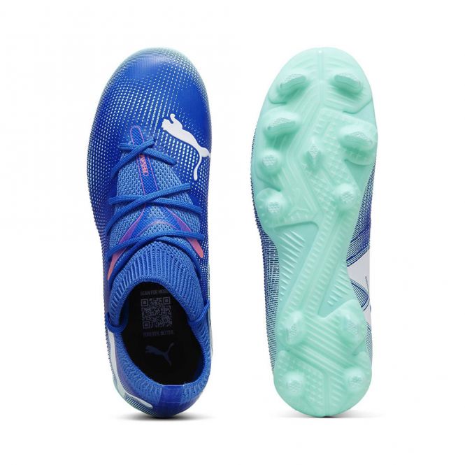Puma FUTURE 7 MATCH FG/AG JR Fussballschuh - Hyperlink Blue Mint White Puma FUTURE 7 MATCH FG/AG JR Fussballschuh - Hyperlink Blue Mint White