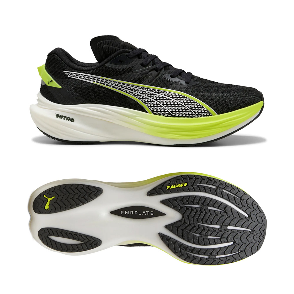Puma Deviate NITRO™ 3 - Black-Yellow - Laufschuhe für Herren