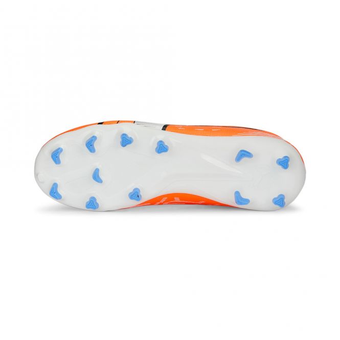 Puma ULTRA PLAY FG/AG JR Fussballschuh - ultra orange white blue glimmer Puma ULTRA PLAY FG/AG JR Fussballschuh - ultra orange white blue glimmer