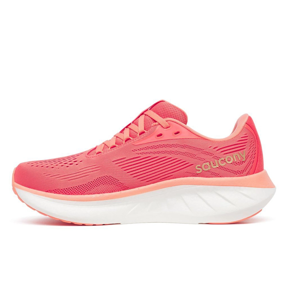 saucony Ride 18 Damen Neutral-Laufschuh - Coral | Salmon saucony Ride 18 Damen Neutral-Laufschuh - Coral | Salmon