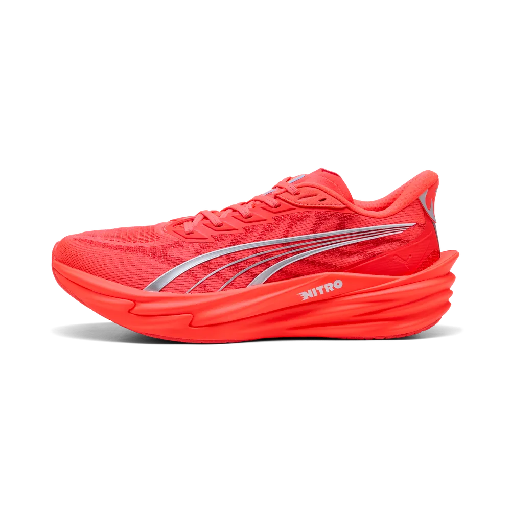 Puma Deviate NITRO™ 4 Laufschuhe für Herren – Ultra Red/Silver Puma Deviate NITRO™ 4 Laufschuhe für Herren – Ultra Red/Silver