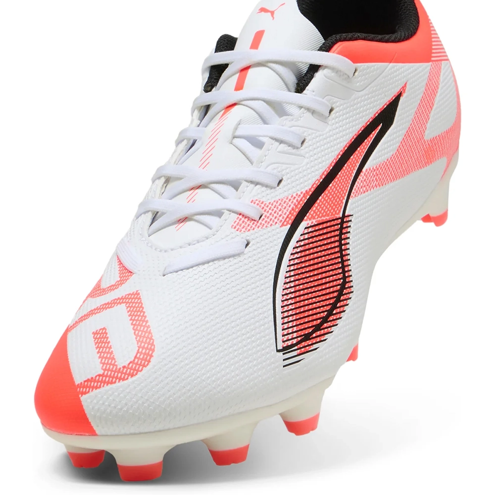 Puma ULTRA 5 PLAY FG/AG Fußballschuhe – White/Black Glowing Red