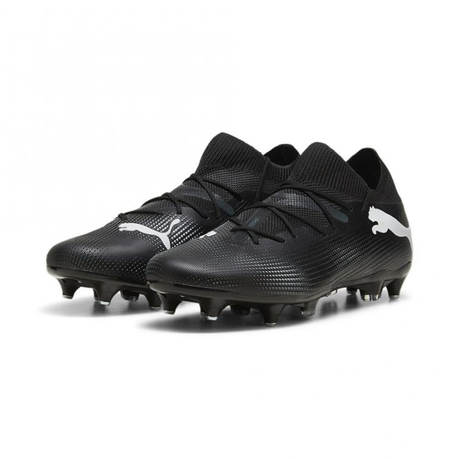 Puma FUTURE 7 MATCH MxSG Fussballschuh - black white Puma FUTURE 7 MATCH MxSG Fussballschuh - black white