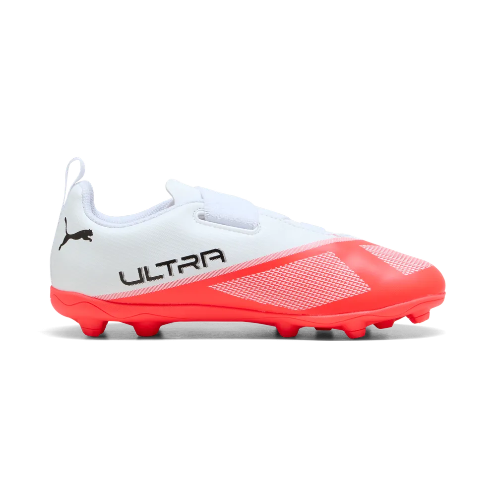Puma ULTRA 7 PLAY V FG/AG RB Fußballschuhe Kinder – Ultra Red / Black / White