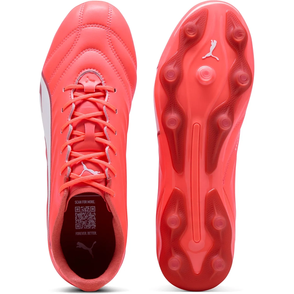 Puma KING PRO FG/AG Fußballschuhe – Glowing Red / White / Red Fire Puma KING PRO FG/AG Fußballschuhe – Glowing Red / White / Red Fire
