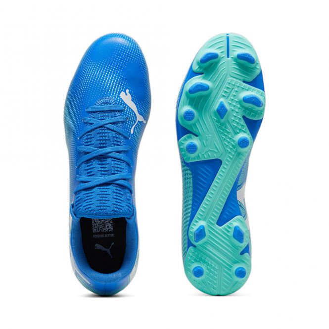 Puma FUTURE 7 PLAY FG/AG Fussballschuh - Hyperlink Blue Mint White