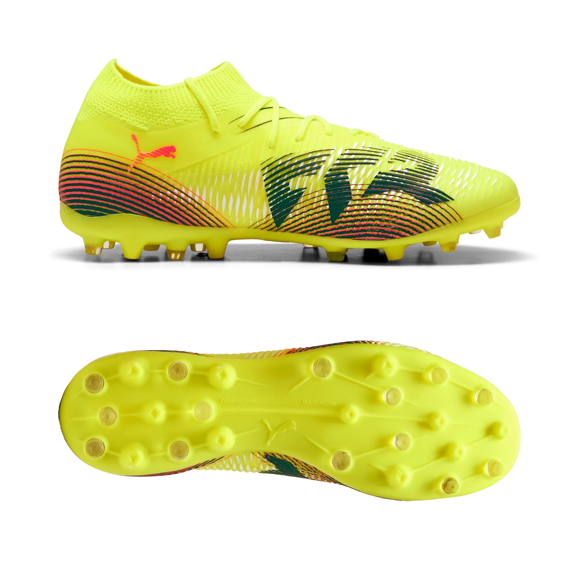 Puma FUTURE 8 MATCH MG Fußballschuhe Unisex – Yellow Alert