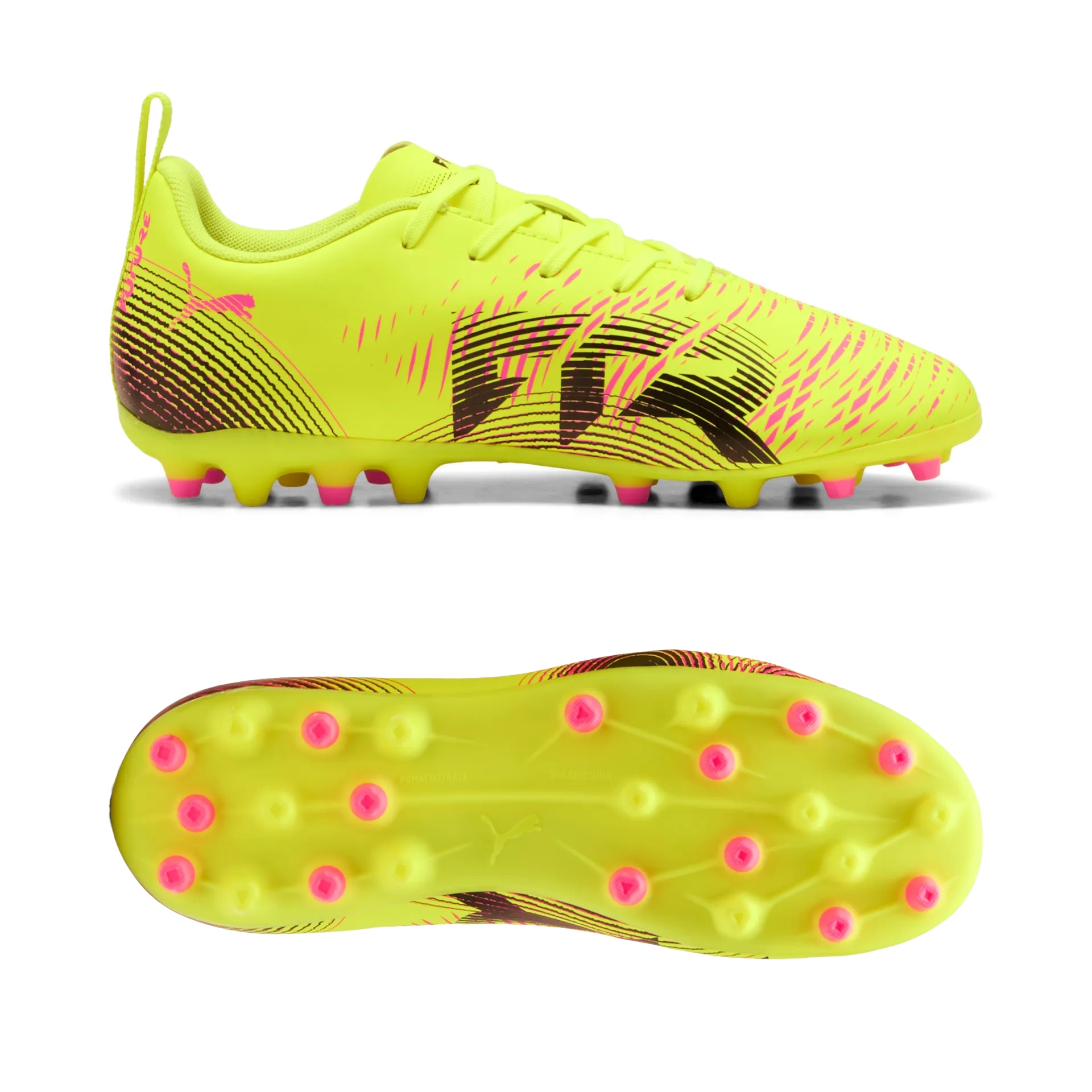 Puma FUTURE 8 PLAY MG JR Fußballschuhe Kinder – Yellow Alert