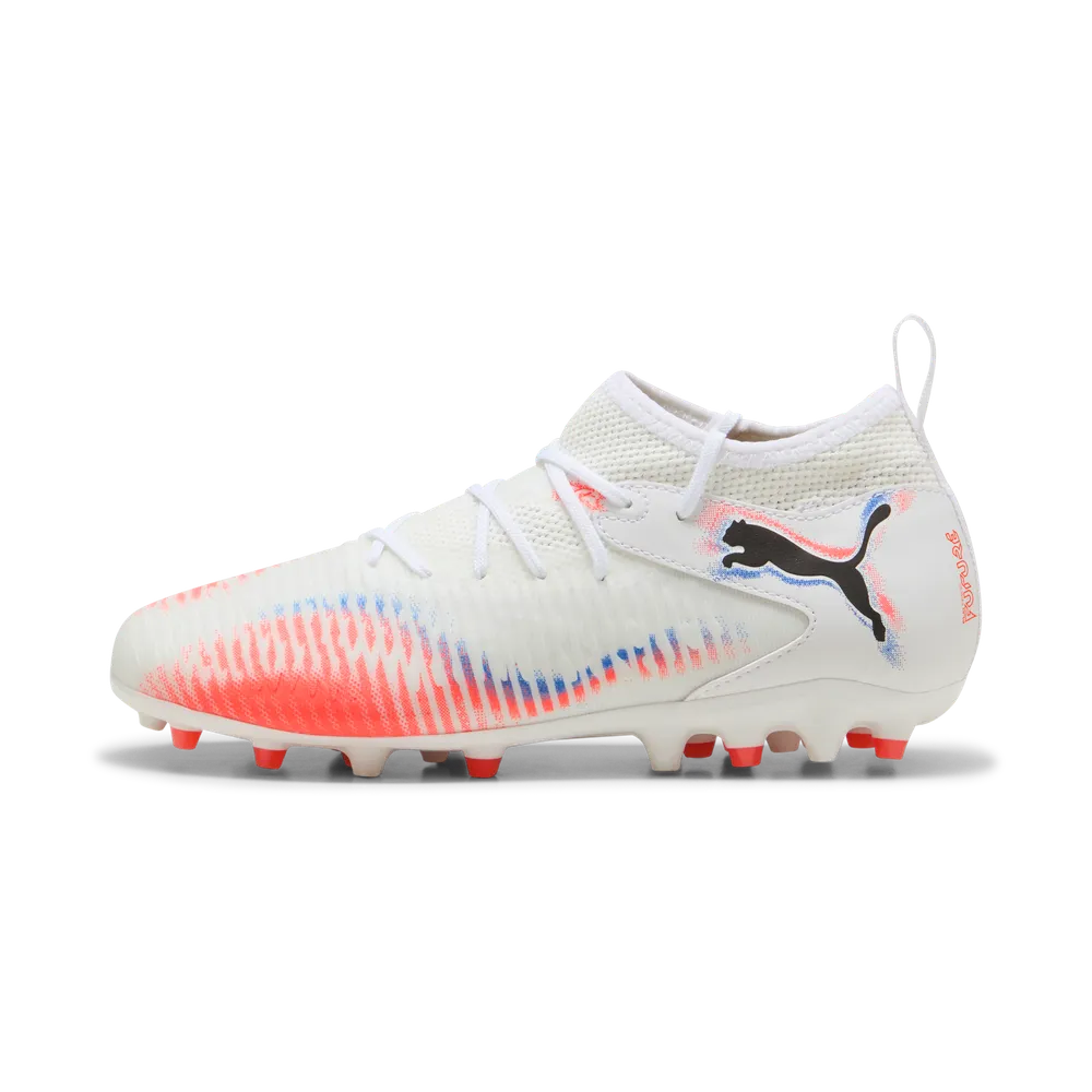 Puma FUTURE 8 MATCH MG Jr Fußballschuhe Kinder – White/Black/Glowing Red Puma FUTURE 8 MATCH MG Jr Fußballschuhe Kinder – White/Black/Glowing Red