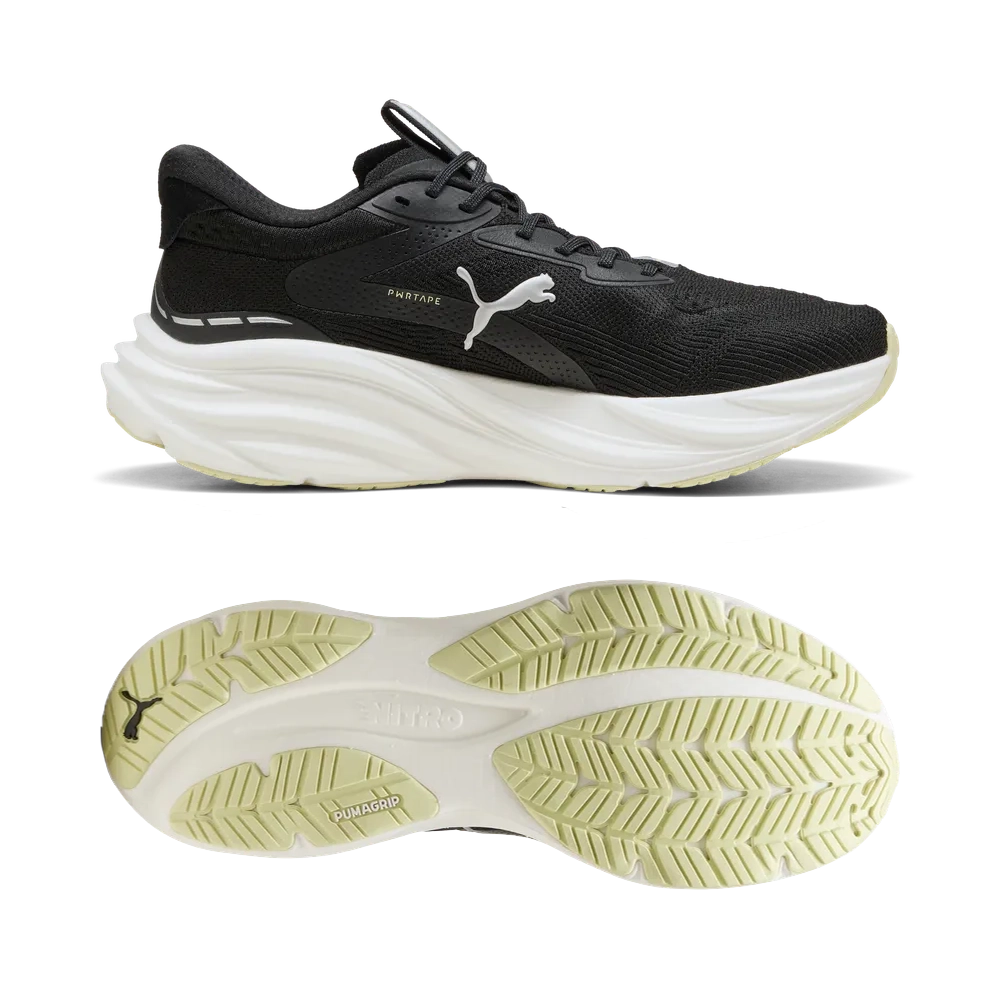 Puma Magnify NITRO™ 3 - Black/Apple Spritz - Laufschuhe für Herren