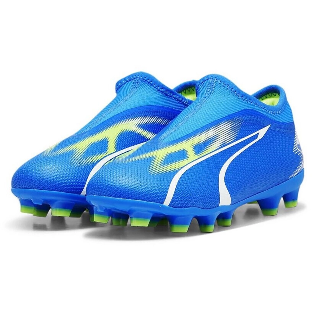 Puma ULTRA MATCH LL FG/AG JR Fussballschuh - ultra blue/white/pro green Puma ULTRA MATCH LL FG/AG JR Fussballschuh - ultra blue/white/pro green