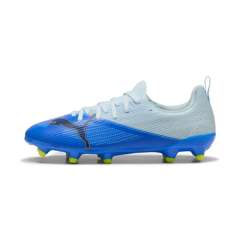 Puma ULTRA 7 MATCH FG/AG Fußballschuhe Kinder – Ultra Blue / Icy Blue / Black / Lime Squeeze