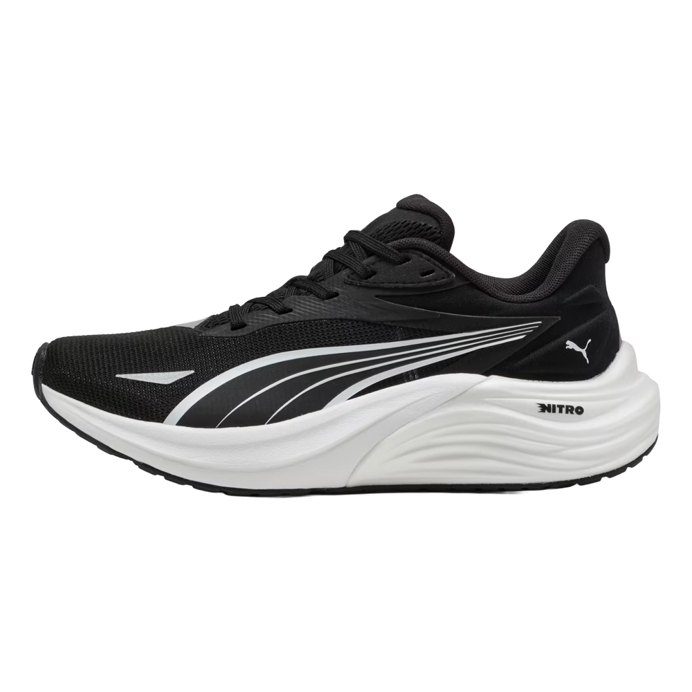 Puma Electrify NITRO™ 4 Jr - Black/White - Laufschuhe für Kinder