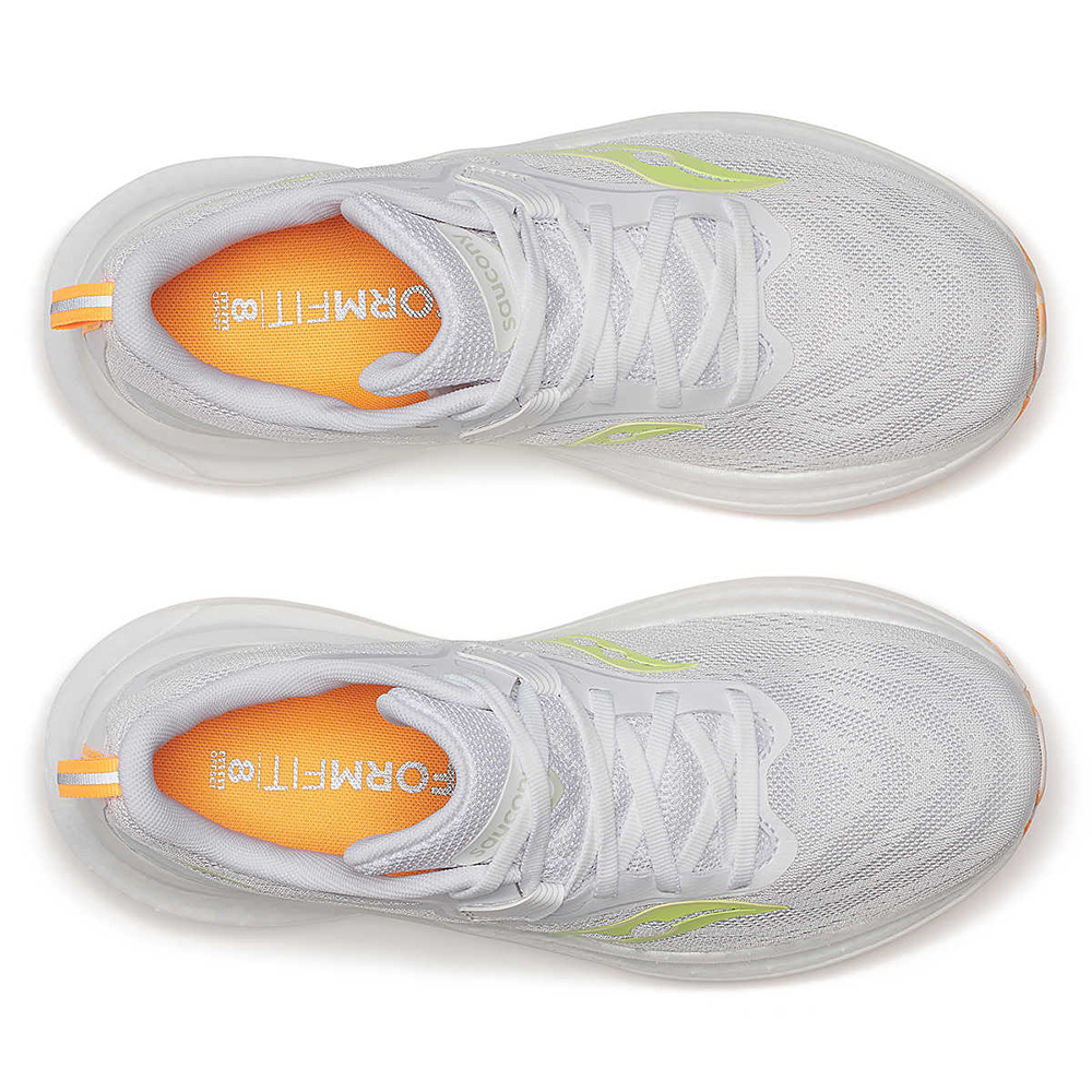 saucony Tempus 2 Damen Stabilität Laufschuh - White | Sunny
