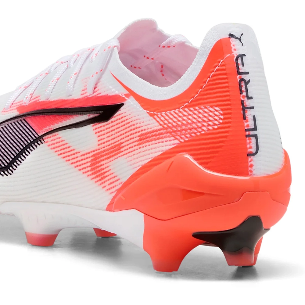Puma ULTRA 5 ULTIMATE FG Fußballschuhe – White/Black Glowing Red Puma ULTRA 5 ULTIMATE FG Fußballschuhe – White/Black Glowing Red