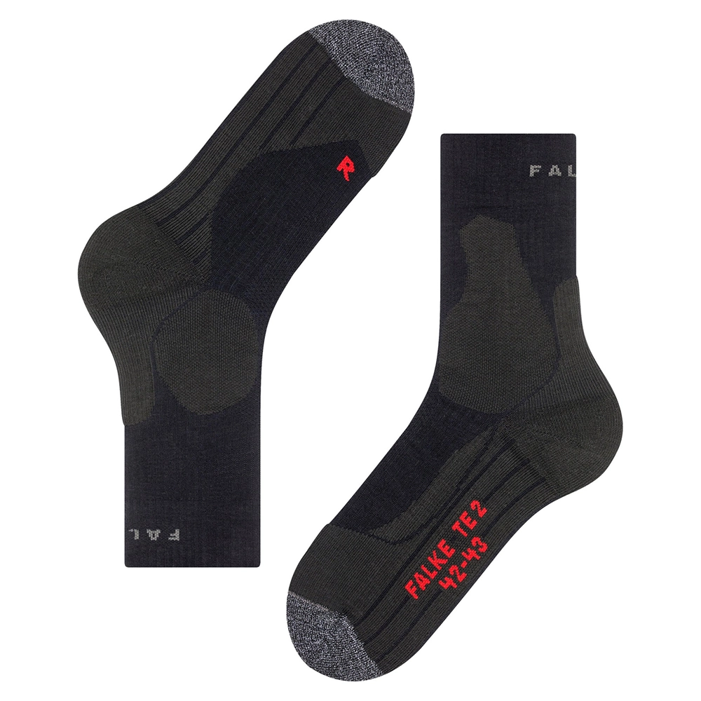 FALKE TE2 Herren – Tennis Socken Schwarz FALKE TE2 Herren – Tennis Socken Schwarz