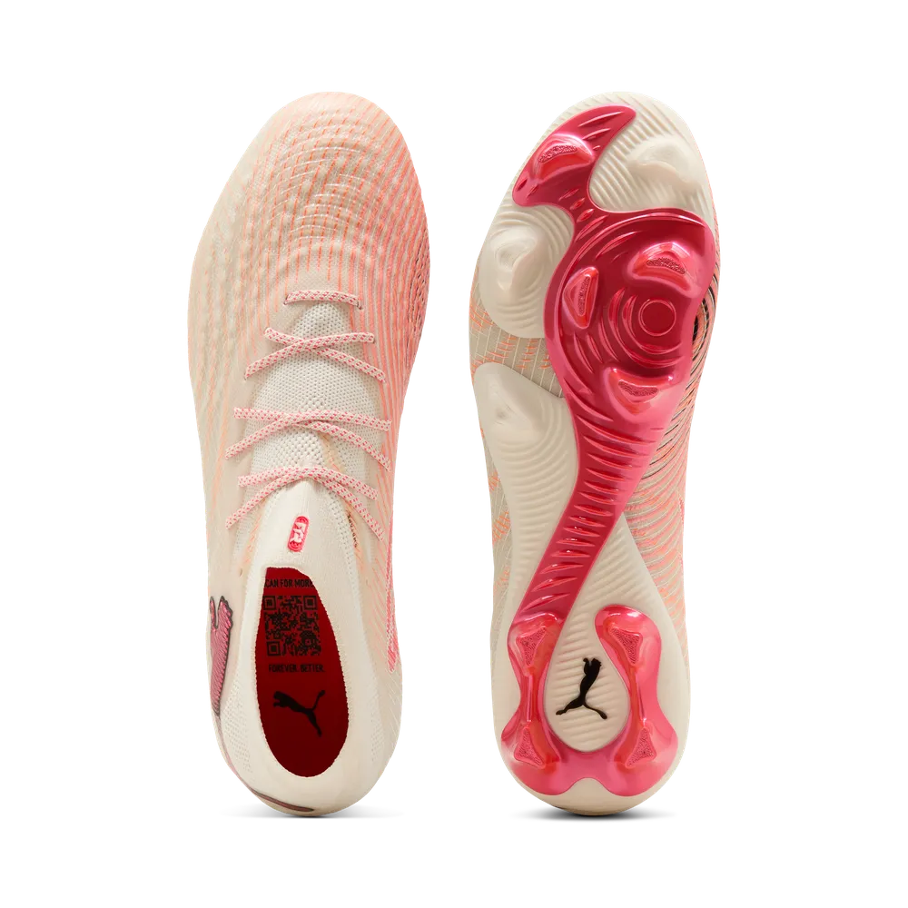 Puma FUTURE 9 ULTIMATE FG Fußballschuhe – Sugared Almond / White Ultra Red / Black