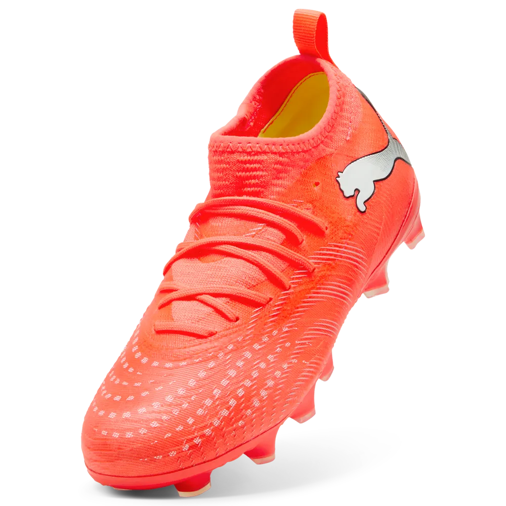 Puma FUTURE 9 MATCH FG/AG Jr Fußballschuhe Kinder – Glowing Red/White/Black/Sliver Puma FUTURE 9 MATCH FG/AG Jr Fußballschuhe Kinder – Glowing Red/White/Black/Sliver
