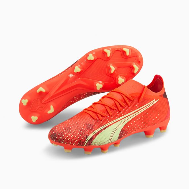 Puma ULTRA MATCH FG/AG Fussballschuh - Fiery Coral Fizzy Light Black Puma ULTRA MATCH FG/AG Fussballschuh - Fiery Coral Fizzy Light Black
