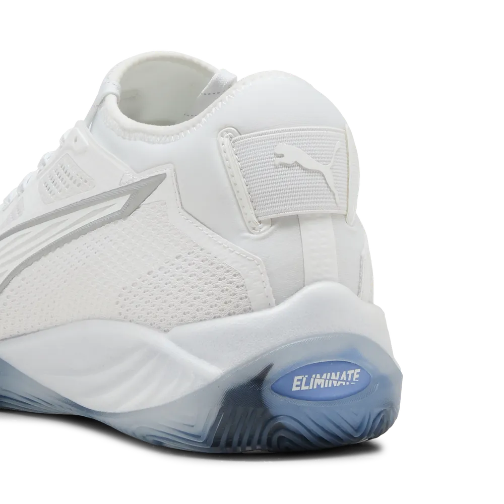 PUMA Eliminate NITRO™ SQD 4 White/Silver - Handballschuhe Herren PUMA Eliminate NITRO™ SQD 4 White/Silver - Handballschuhe Herren