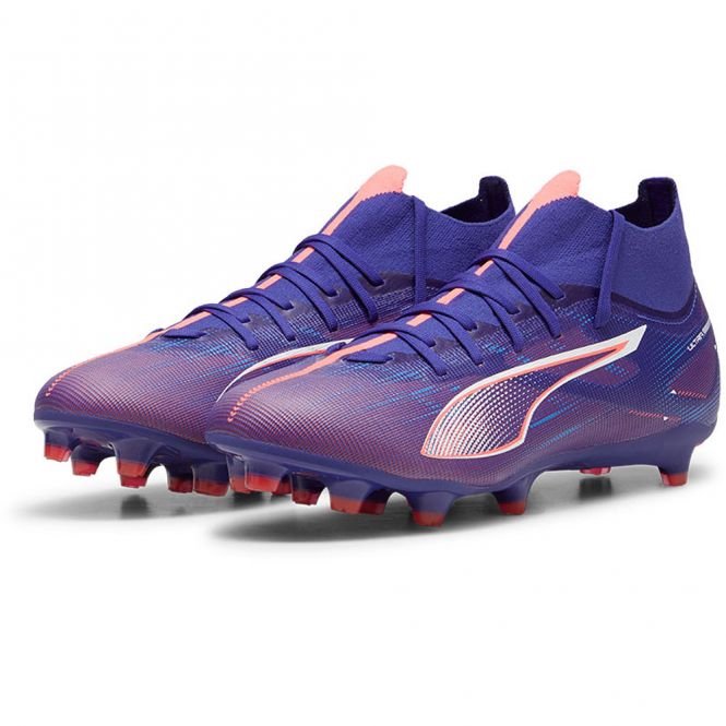Puma ULTRA 5 MATCH+ FG/AG Fussballschuh - Lapis Lazuli White-Sunset Glow