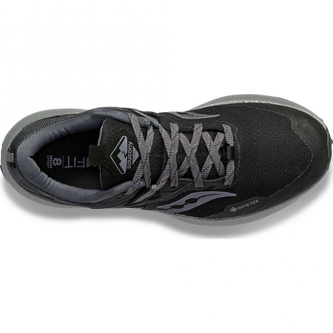 saucony Ride 15 TR GTX Damen Trekking- Laufschuh - BLACK/CHARCOAL saucony Ride 15 TR GTX Damen Trekking- Laufschuh - BLACK/CHARCOAL