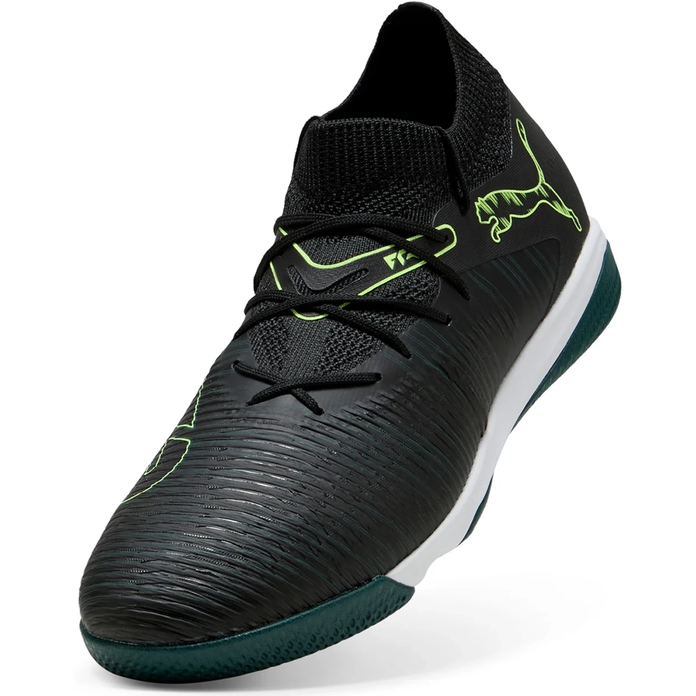 Puma FUTURE 8 MATCH IT Fußballschuhe - Black/Fizzy Green Puma FUTURE 8 MATCH IT Fußballschuhe - Black/Fizzy Green
