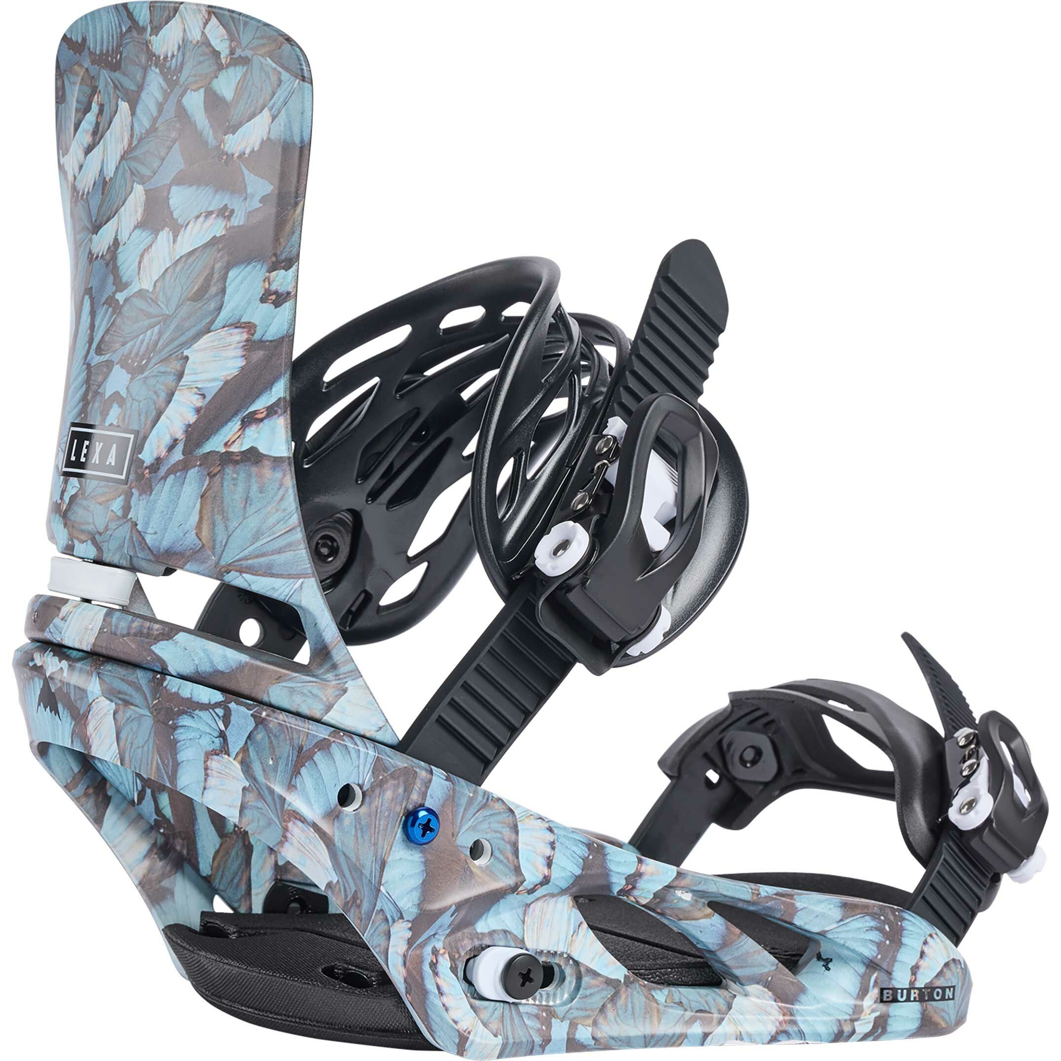 Burton Lexa Re:Flex Damen Snowboardbindung - Blue Butterflies 2025 Burton Lexa Re:Flex Damen Snowboardbindung - Blue Butterflies 2025