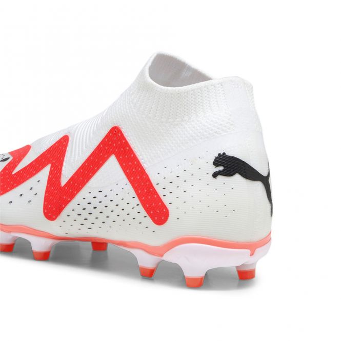 Puma FUTURE MATCH+ LL FG/AG Fussballschuh - white black fire red Puma FUTURE MATCH+ LL FG/AG Fussballschuh - white black fire red