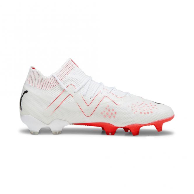 Puma FUTURE ULTIMATE FG/AG Fussballschuh - white black fire red Puma FUTURE ULTIMATE FG/AG Fussballschuh - white black fire red