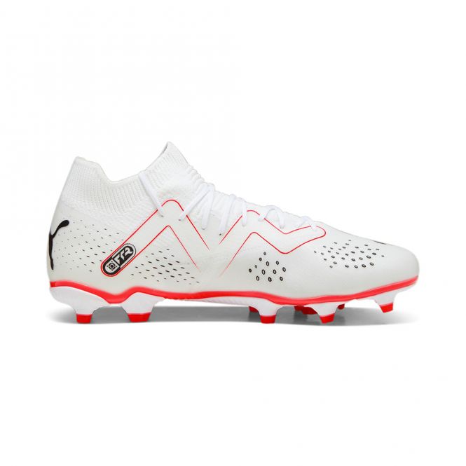 Puma FUTURE MATCH FG/AG Fussballschuh - white black fire red