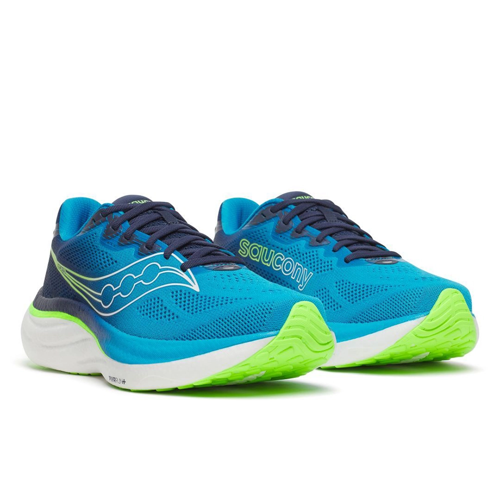 saucony Ride 19 Herren Neutral-Laufschuh - Cobalt | Slime saucony Ride 19 Herren Neutral-Laufschuh - Cobalt | Slime