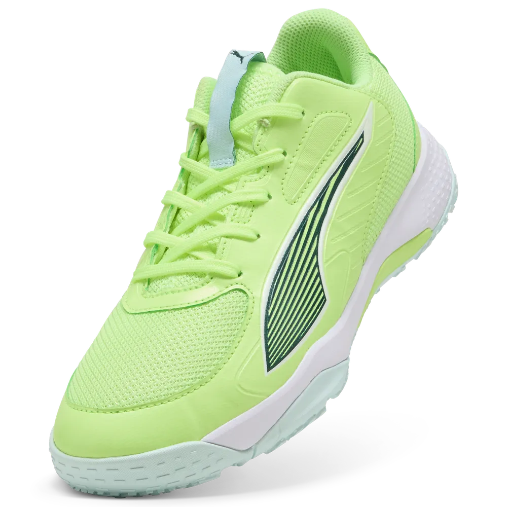 PUMA Accelerate Jr 4 Fizzy Light/Green/White - Handballschuhe Kinder