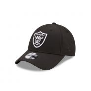 New Era NFL Raiders Black Base Snapback 9Forty Cap - schwarz 
