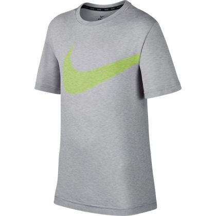 Nike Breathe Hyper Shirt Kinder Grau-Grün 