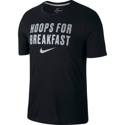 Nike Hoops For Breakfast Shirt Schwarz 