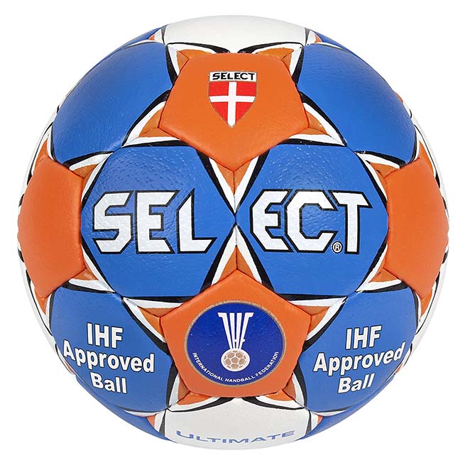 Select Ultimate 2 Handball Orange/Blau/Weiß 