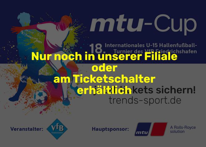 Tickets für den 18. MTU-CUP am 03.12 und 04.12.22 
